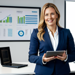 **

A professional sports manager, a woman in her late 30s, in a well-lit modern office. She is wearing a tailored business suit, appropriate attire, and holding a tablet displaying financial charts. Behind her, a framed photo of a successful hockey team. The scene conveys competence and professionalism. Focus on perfect anatomy, natural proportions, well-formed hands. Safe for work, appropriate content, fully clothed, professional. High quality, realistic style.

**