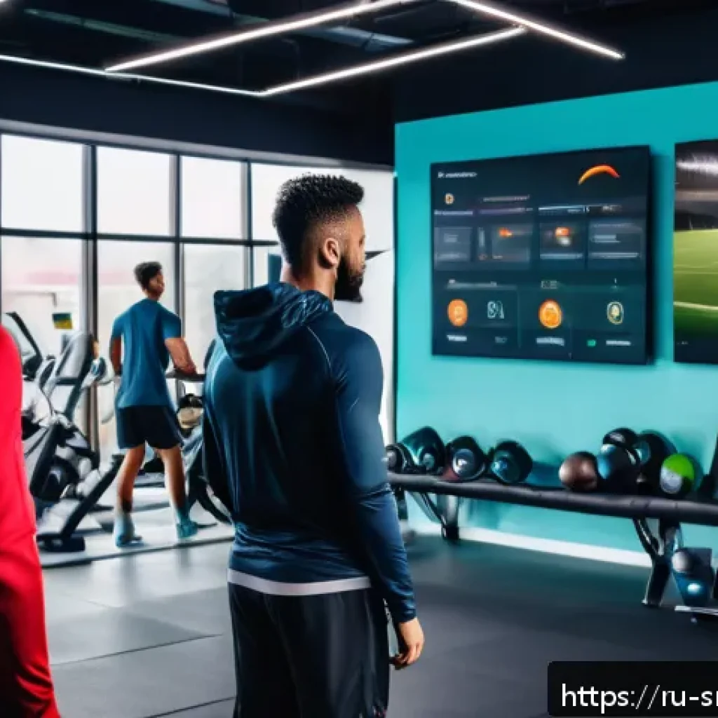 스포츠경영관리사와 코칭 기법의 중요성 - A professional sports team training session set in a modern indoor gym, showing diverse athletes wea...