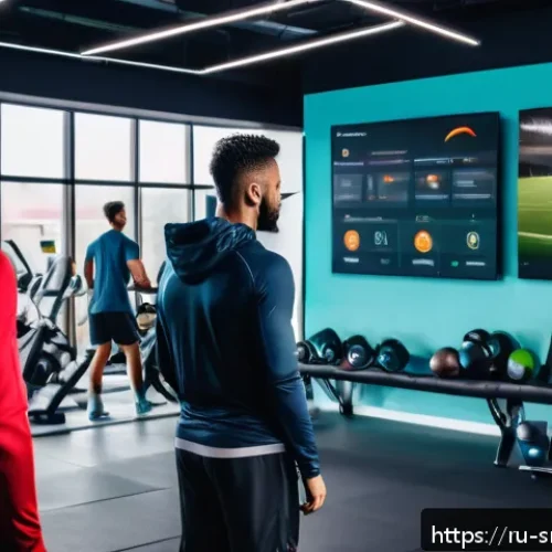 Home 32 스포츠경영관리사와 코칭 기법의 중요성 - A professional sports team training session set in a modern indoor gym, showing diverse athletes wea...